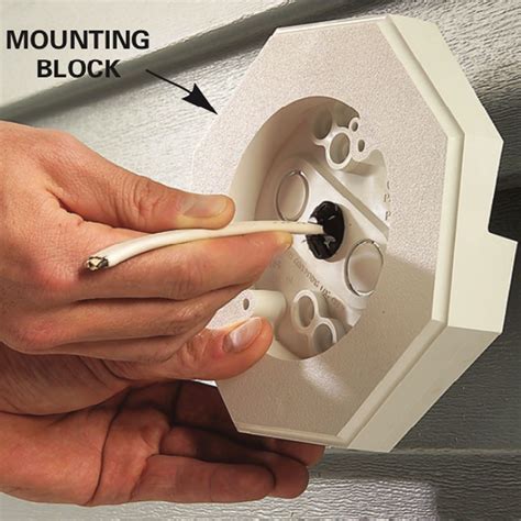 electrical wall light mount box|exterior light siding mounting block.